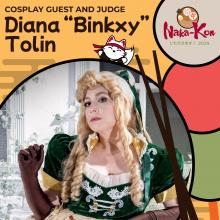 Diana "Binkxy" Tolin as Maria from Castlevania; Photo Credit: Twitter.com/elque_vientos