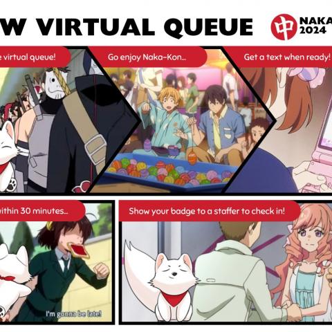 Autograph Virtual Queues demonstrated with anime panels