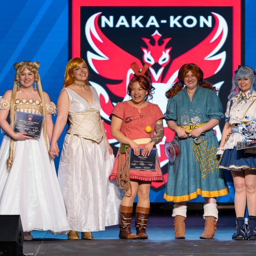 Naka-Kon X Holiday Matsuri WCC Delegate Award: Fancy Jen Cosplay and @Grapefruit Cosplay
Best in Show: Quite-a-Riot Cosplay
Best Skit: Hanah FCRP