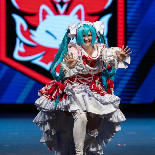 Strawberry Miku from Vocaloid
Cosplayer: Struddle Cosplay