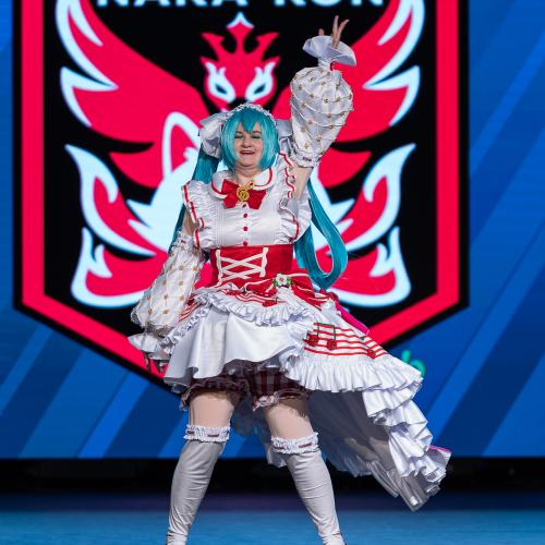 Strawberry Miku from Vocaloid
Cosplayer: Struddle Cosplay