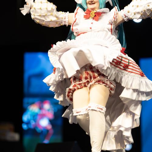 Strawberry Miku from Vocaloid
Cosplayer: Struddle Cosplay