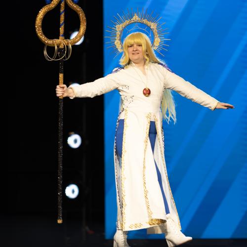 Priestess from Goblin Slayer
Cosplayer: MidnightBirdie
https://www.instagram.com/n3rdiebird/